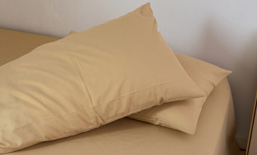 Image 38: Pure Cotton 2 Piece Pillowcase Set