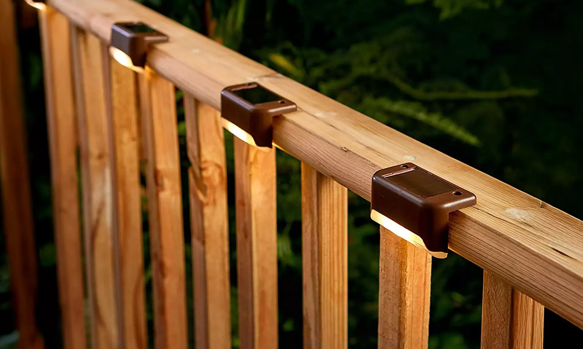 8-Pack Solar LED Deck & Step Lights