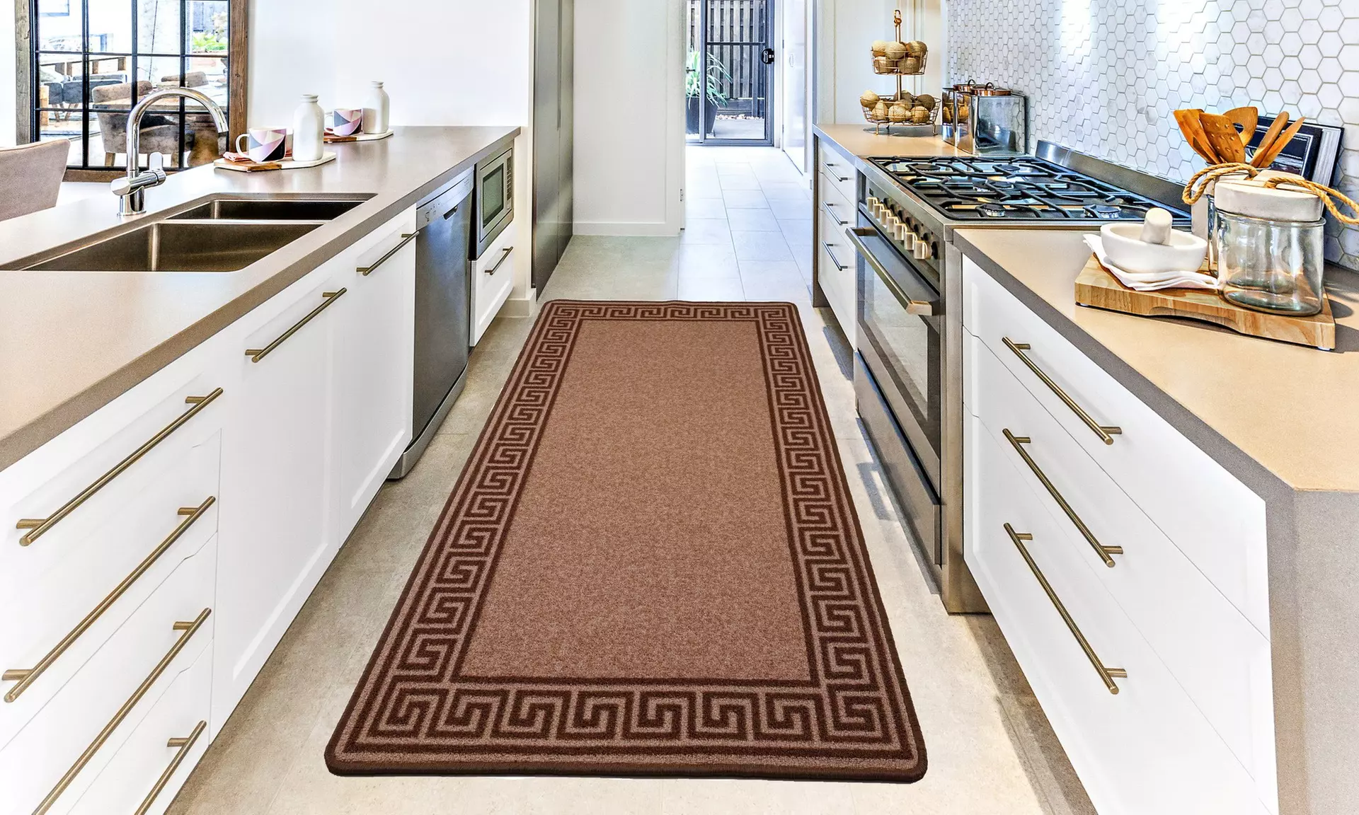 Smart Living Non-Slip Washable Barrier Door Mat and Runner
