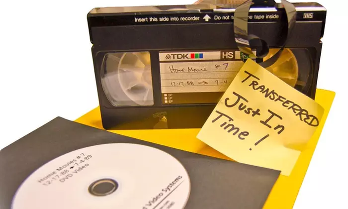 Transform Memories with Advanced Video Systems: Video-to-DVD Service for Up to 10 Tapes, Enjoy Savings of Up to 81% - Primary Image