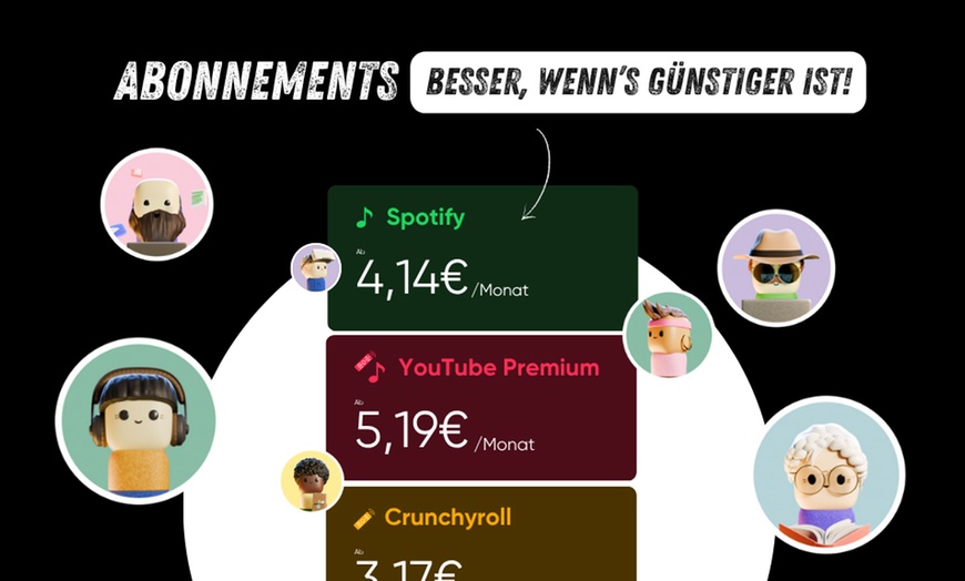 Image 1: 5 € geschenkt beim Abschluss eines digitalen Abonnements mit Spliiit