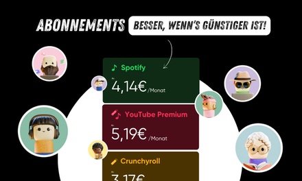 5 € geschenkt, gültig für Ihre digitalen Abonnements - Spliiit