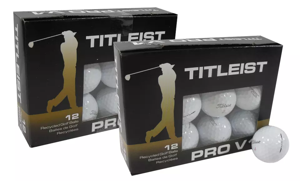 12-Pack of Titleist Pro V1 Mix Recycled Golf Balls. Free Returns.  - Primary Image