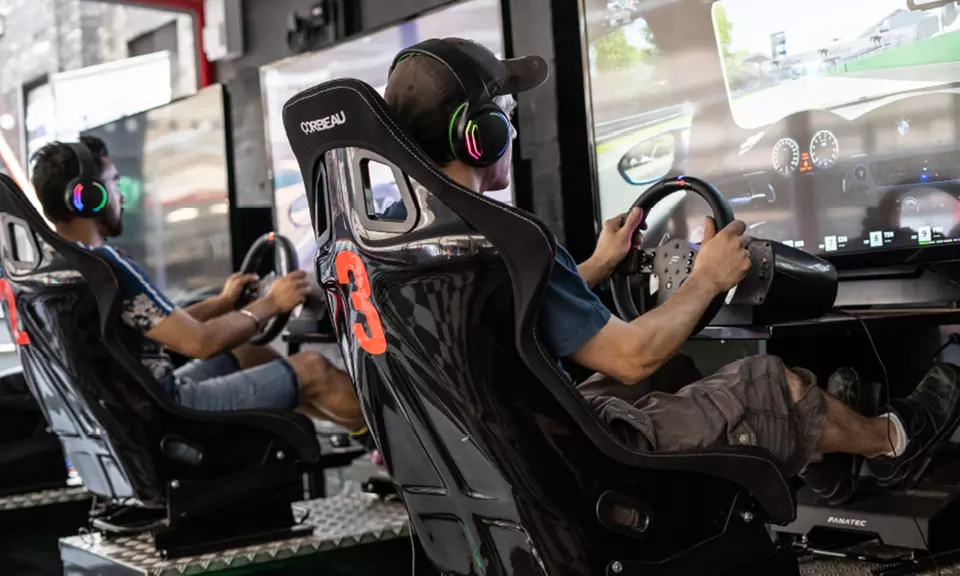 60-Minute Thrilling Grand Prix Simulator Experience for 1, 2, or 4: Race on World-Famous Tracks! (Up to 48% Off) - Primary Image