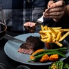 Image 1: Steak Dinner for 2 or 4 w/ Glass or Bottle of Wine in Glasgow