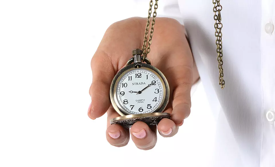 Oxidized-Bronze Military Pocket Watches with Air Force, Army, Marines, or Navy Emblem. Free Returns. - Second Medium