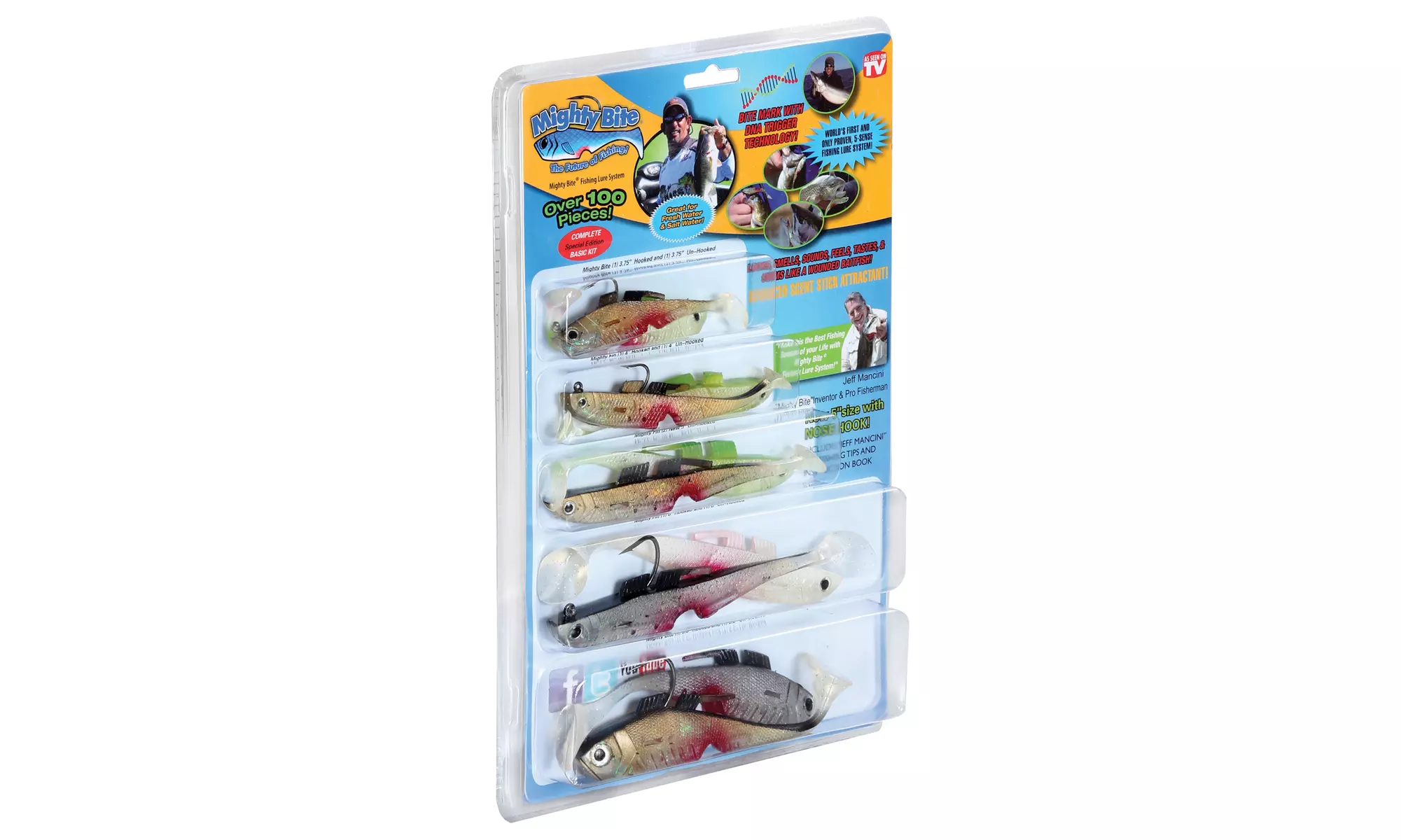 Mighty Bite 105-Piece Fishing Lure Kit - Primary Image