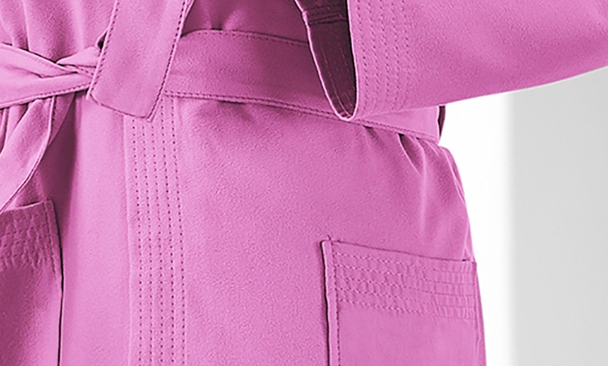 Image 31: Sneldrogend microfiber badjas met capuchon