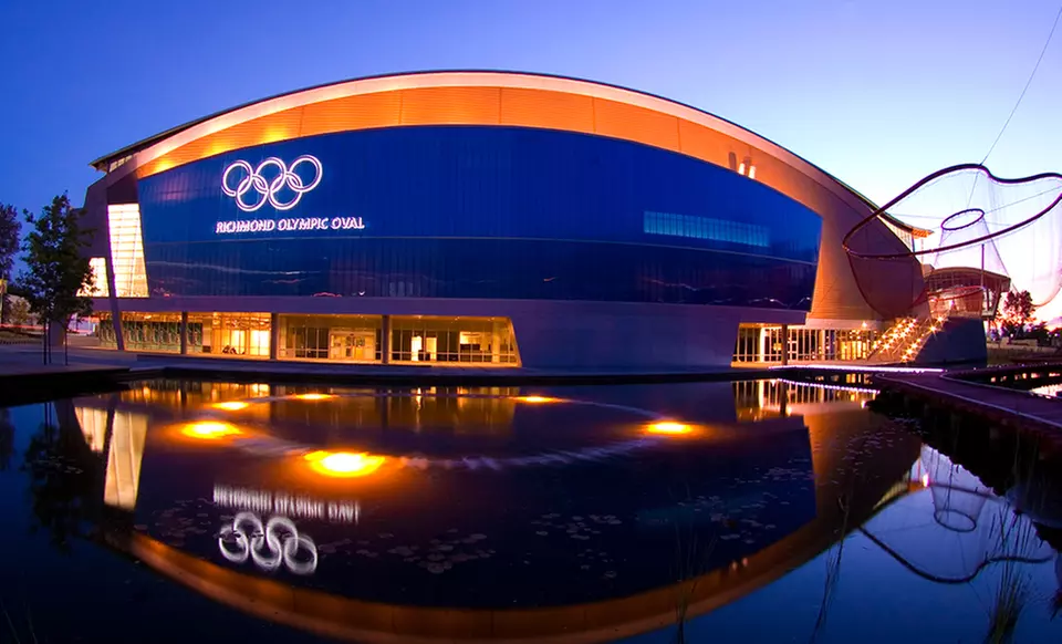 Public Ice Skating Admission with Skate Rental for One or Two at Richmond Olympic Oval (Up to 54% Off) - Second Medium