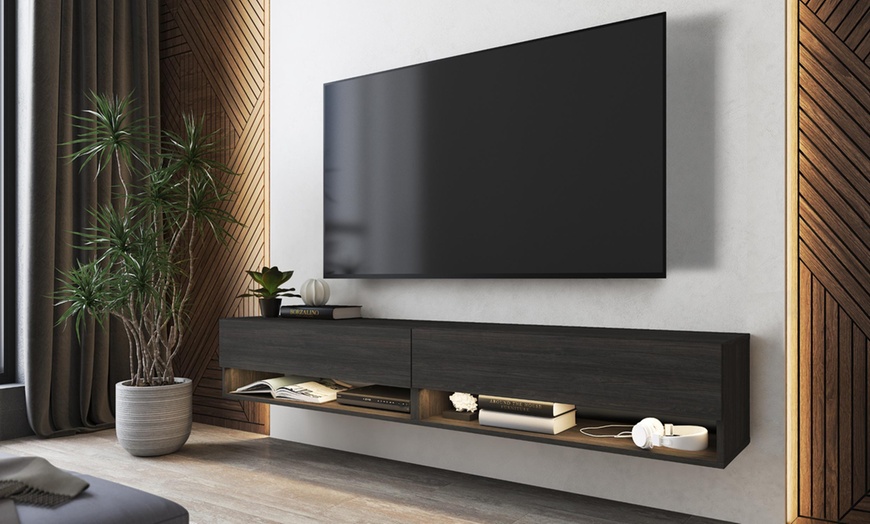 Image 5: Hängender TV-Schrank mit LED-Beleuchtung