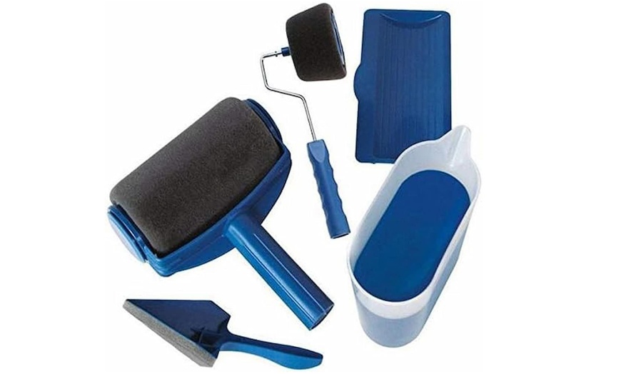 Image 3: Herzberg Farbroller-Set mit integriertem Farbbehälter 