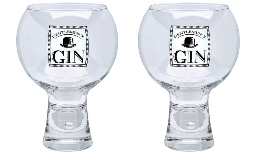 Image 3: Durobor His and Hers Gin Glasses