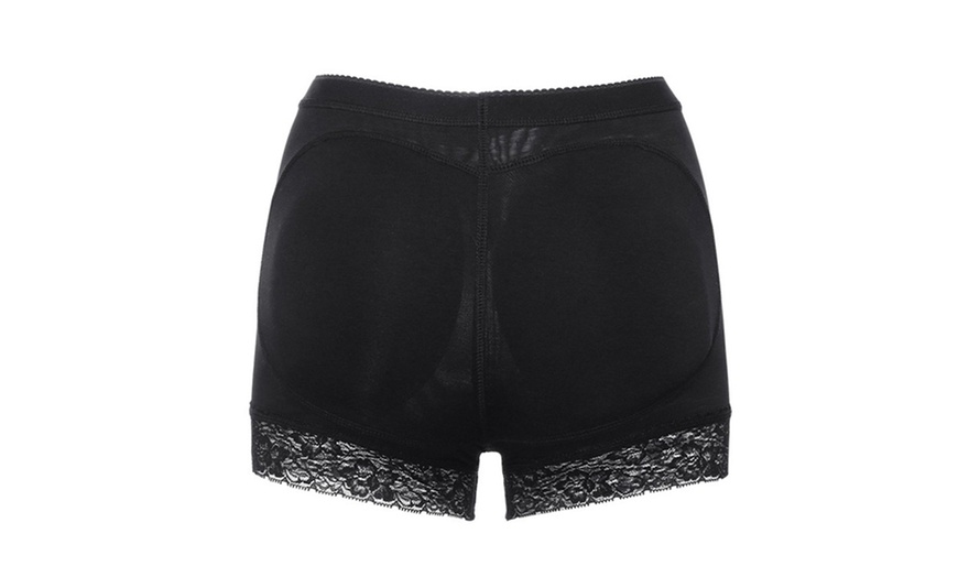 Image 4: Women Seamless Shorts Lace Butt Lifter Padded Panties Enhancer Underwear