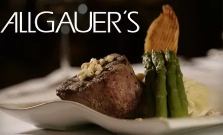 $20 for $40 Worth of Upscale American Dinner or $10 for $20 Worth of Lunch Fare at Allgauer's Restaurant - Primary Image