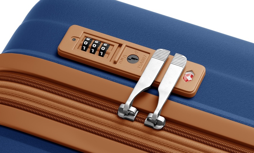 Image 24: 1 / 3x KONO Hartschalen-Reisekoffer mit TSA-Schloss