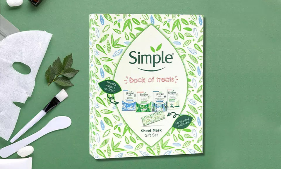 1, 2 o 3 sets de mascarillas faciales de Simple - Second Medium