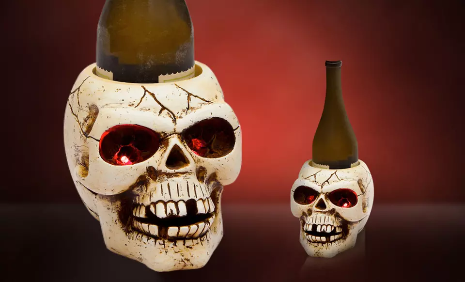 $16.99 for a Skull LED Wine-Bottle Holder ($26.60 List Price). Free Shipping and Returns. - Primary Image
