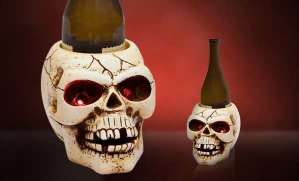 Skull best sale bottle holder