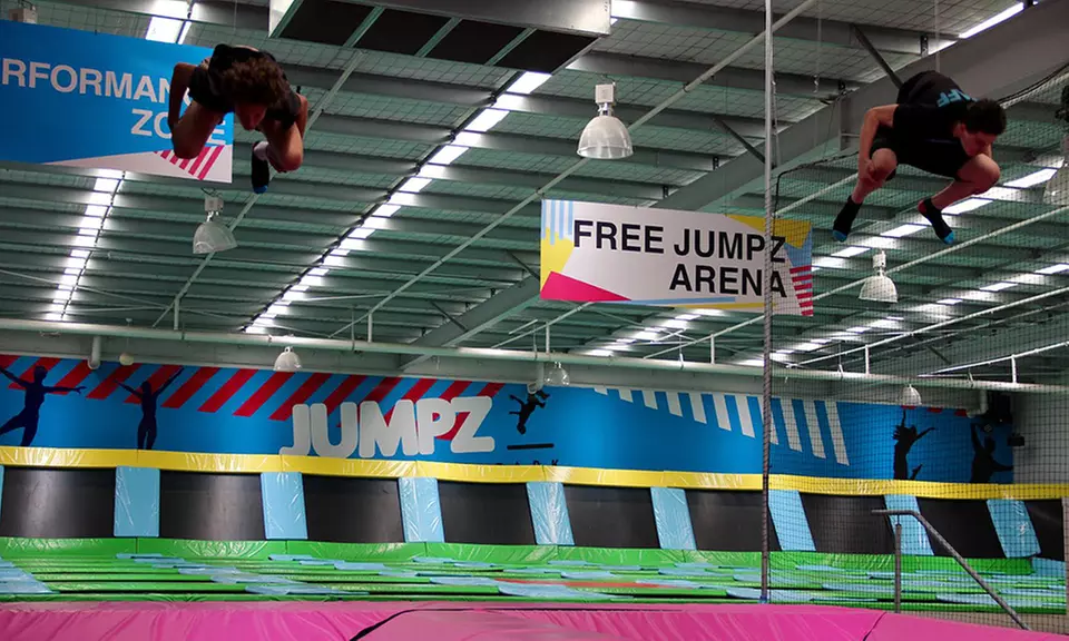 $8 (+ $3 Grip Socks) for a One-Hour Trampoline Session at Jumpz Trampoline Park, Kangaroo Flat ($15 Value) - Primary Image