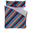 Image 3: Stripe Reversible Duvet Set
