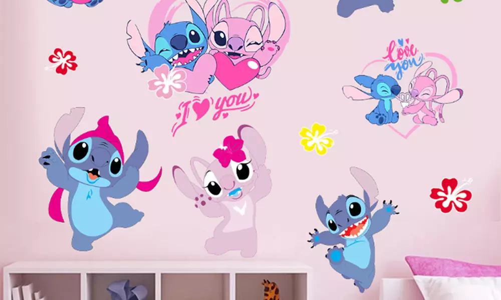 Autocollants muraux inspirés de l'univers Lilo & Stitch, modèles au choix - Primary Image