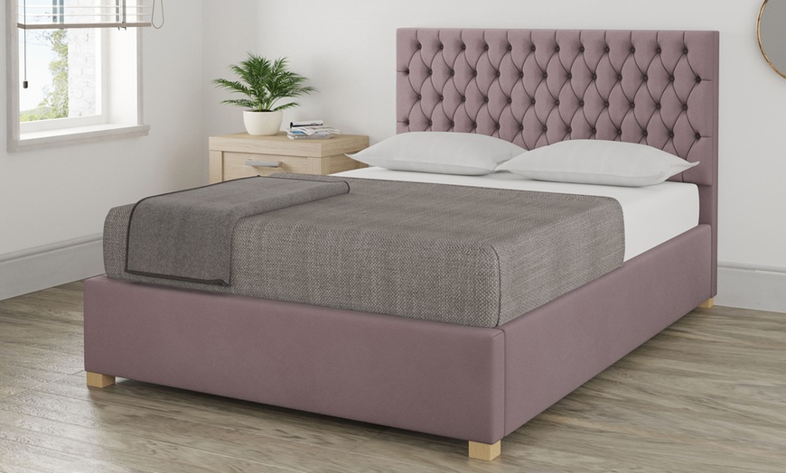 Image 1: Angel Plush Velvet Ottoman Bed