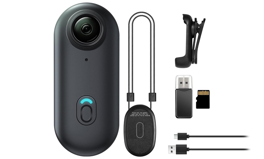 Image 2: 4K Thumb Action Camera with Rotating Spring Clip