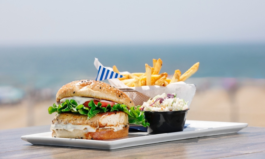 Image 2: Seaside on the Pier: $50, $100 Toward Fresh Seafood, Burgers & Drinks