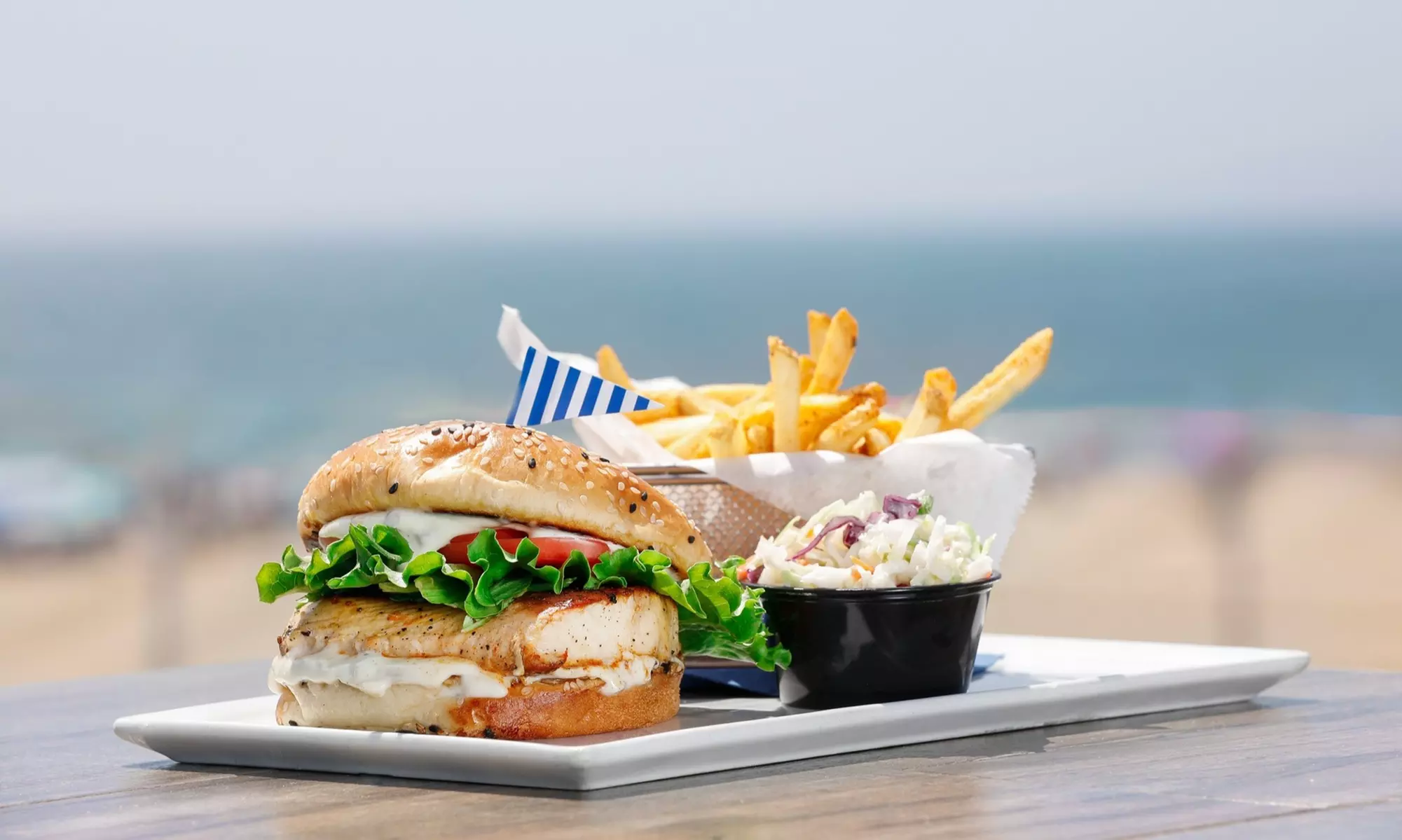 Seaside on the Pier: $50, $100 Toward Fresh Seafood, Burgers & Drinks