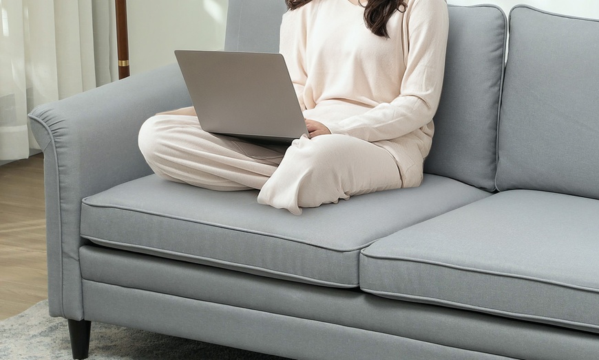 Image 4: HOMCOM Modern 3-Seater Sofa