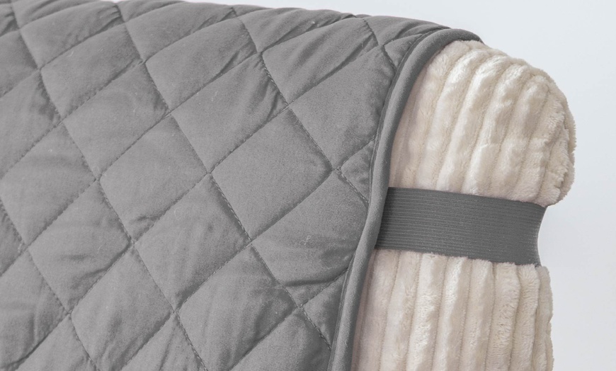 Image 19: Copridivano trapuntato antmacchia