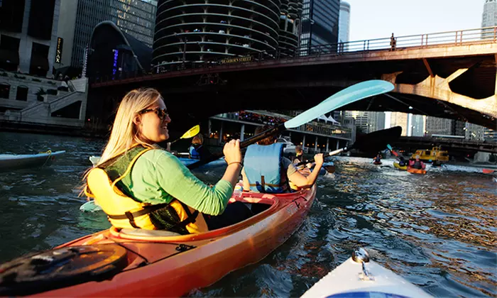 Classic Architecture/Historical Kayak Tour or Shady Chicago Kayak Tour for Two or Four from Wateriders (50% Off) - Primary Image
