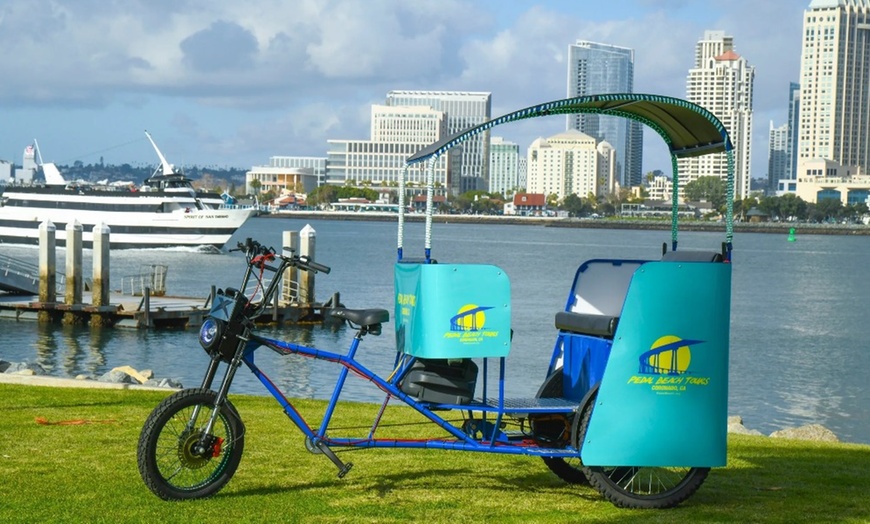 Image 1: Explore Coronado on a Pedicab Tour for Up to 6 People