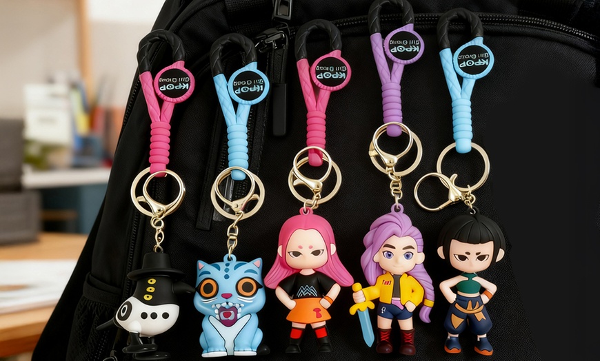 Image 1: Demon Hunters-Inspired PVC Keychain