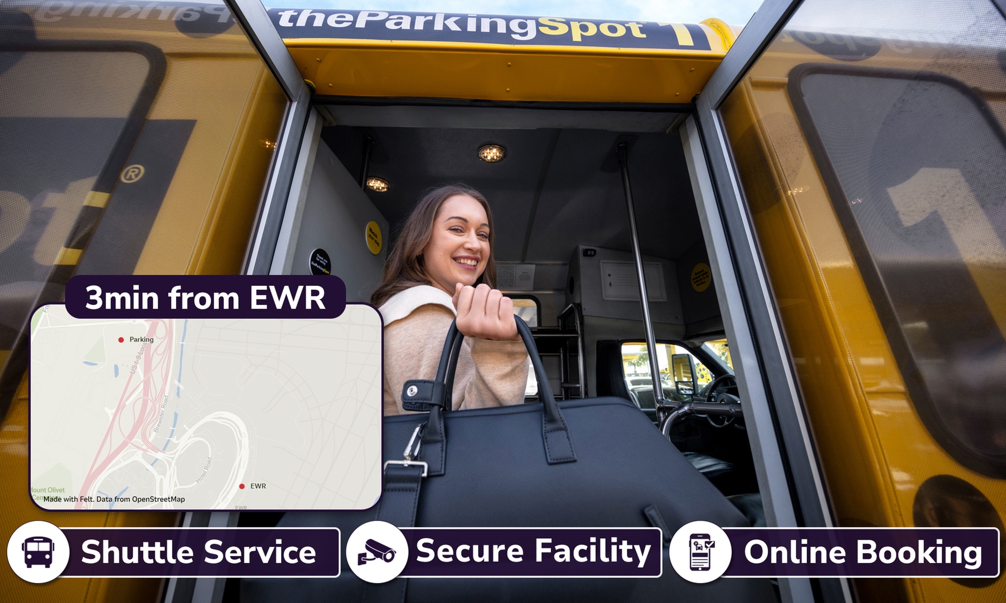 3, 5, or 7 days of hassle-free parking at The Parking Spot (EWR)