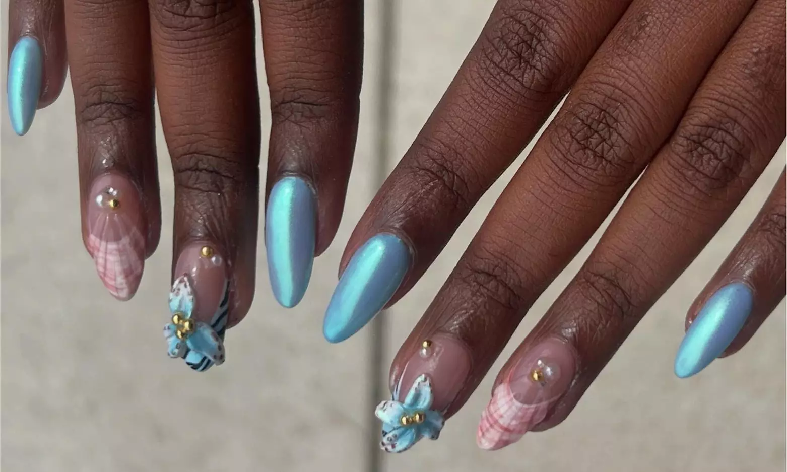 Get Vibrant Nails with Gel Manicure, Gel Pedicure or Both or PolyGel Full-Set (Short) ( Up to 36% Off ) - Second Medium