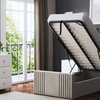 Image 5: DS Living Elara Winged Panel Bed With Ottoman Gas Lift