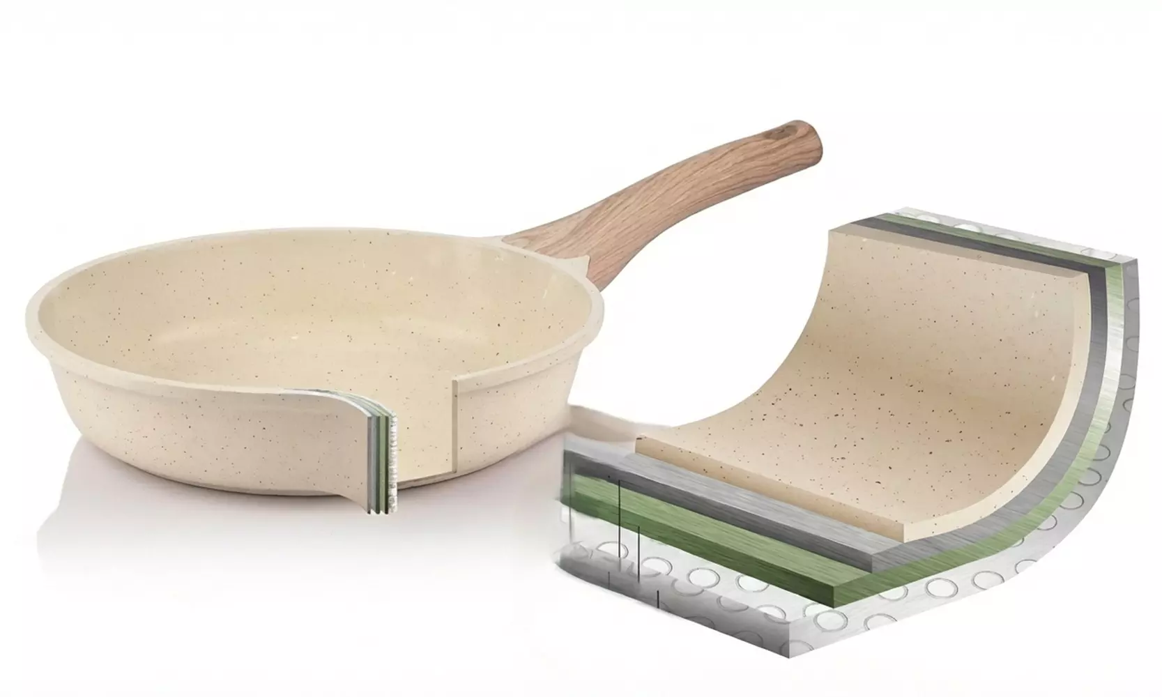 Batterie de cuisine 15 pièces en granit "Just perfecto"