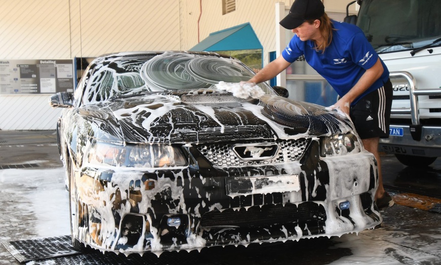 Image 1: Upgrade Your Ride: Express, Super Wash or Detailing with Hand Polish