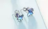Sterling Silver Swarovski Butterfly Earrings