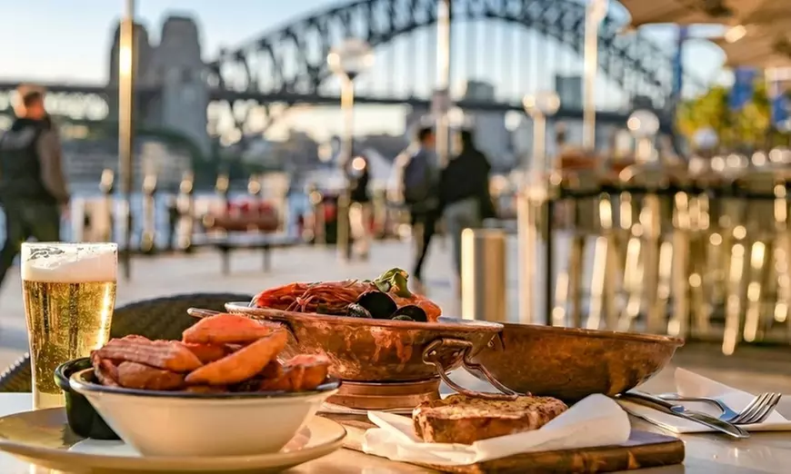 Three Course Italian Menu- Waterfront Circular Quay with House Wine/Beer each for 2 or 4 People(Up to 25% Off) - Primary Image