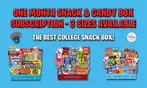 American Snack Box & Candy Gift Basket - College Care Package One Month Subscription