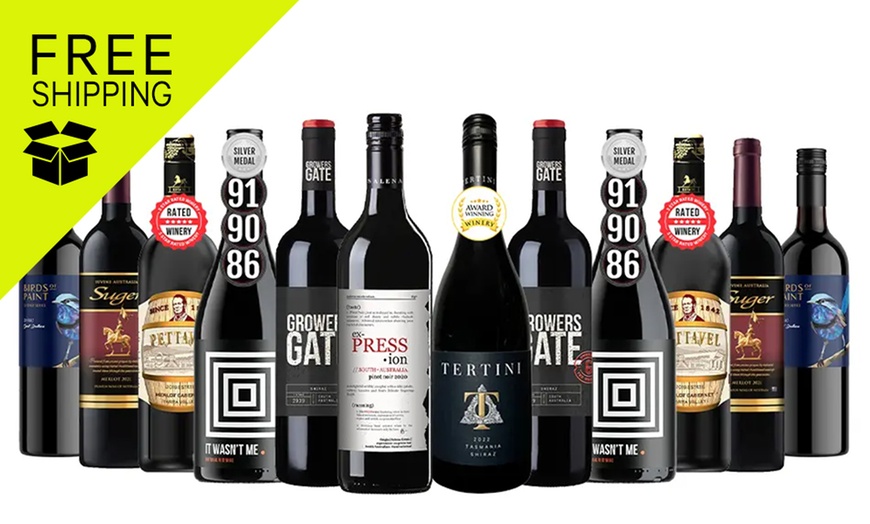 Image 1: Connoisseurs Choice Super Premium Red Wines Mixed - 12 Bottles