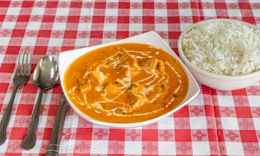 Image 4: Any Entree with a Side of Naan,  $25 or $50 Towards Food and Drinks