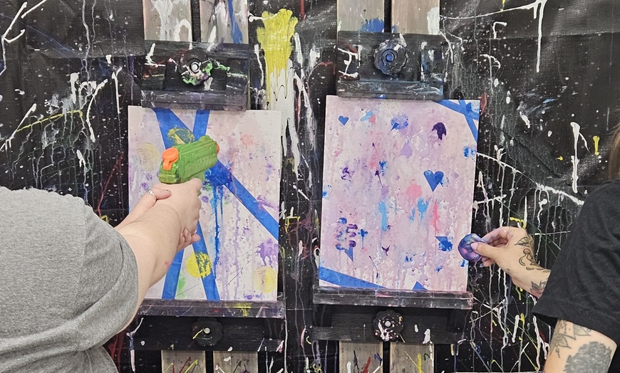 Image 1: Up to 30% Off Splatter Paint Experience at Splatter Lanes
