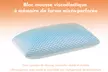 1, 2 ou 4 oreillers en mousse à mémoire de forme microperforée, housse à structure alvéolaire, Sampur - Image 7