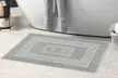 Alfombrilla de baño de tejido jacquard en mezcla de algodón, altamente absorbente y con diseño elegante - Second Medium