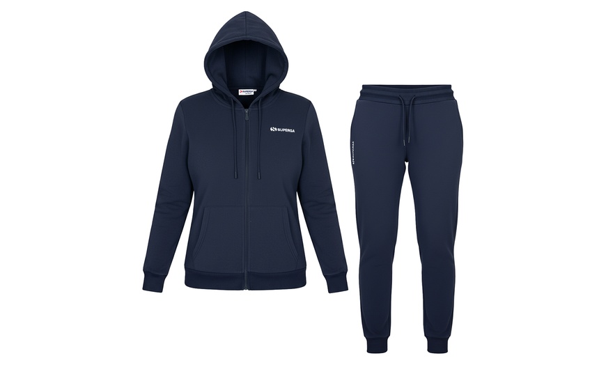 Image 8: Tuta donna Superga in cotone felpato