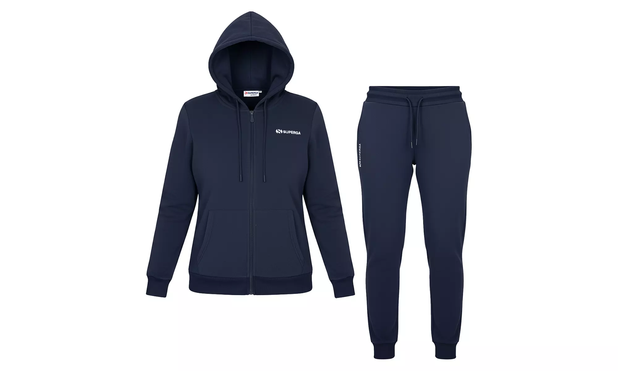 Tuta donna Superga in cotone felpato