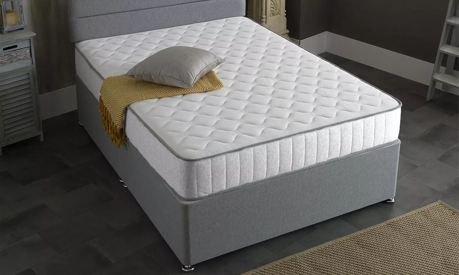 White Castle Max Support Memory Sprung Quilted Mattress - Image 4